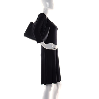 Prada Vitello Daino Soft Medium Dynamique Tote Black 2 of 11