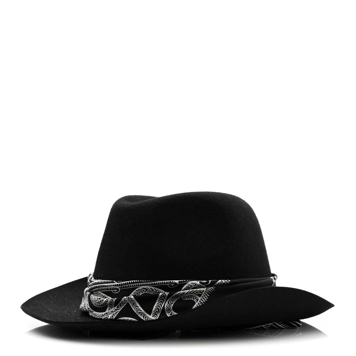 Feutre Silk Zouaves et Dragons Finesse Dahlia Hat 59 Black