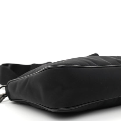 Prada Re-Nylon Saffiano Pocket Zippered Shoulder Bag Black 10 of 11