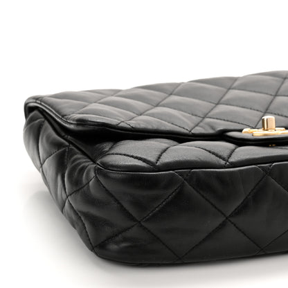 Chanel Lambskin Quilted Large CC Funky Town Flap Black 12 of 14