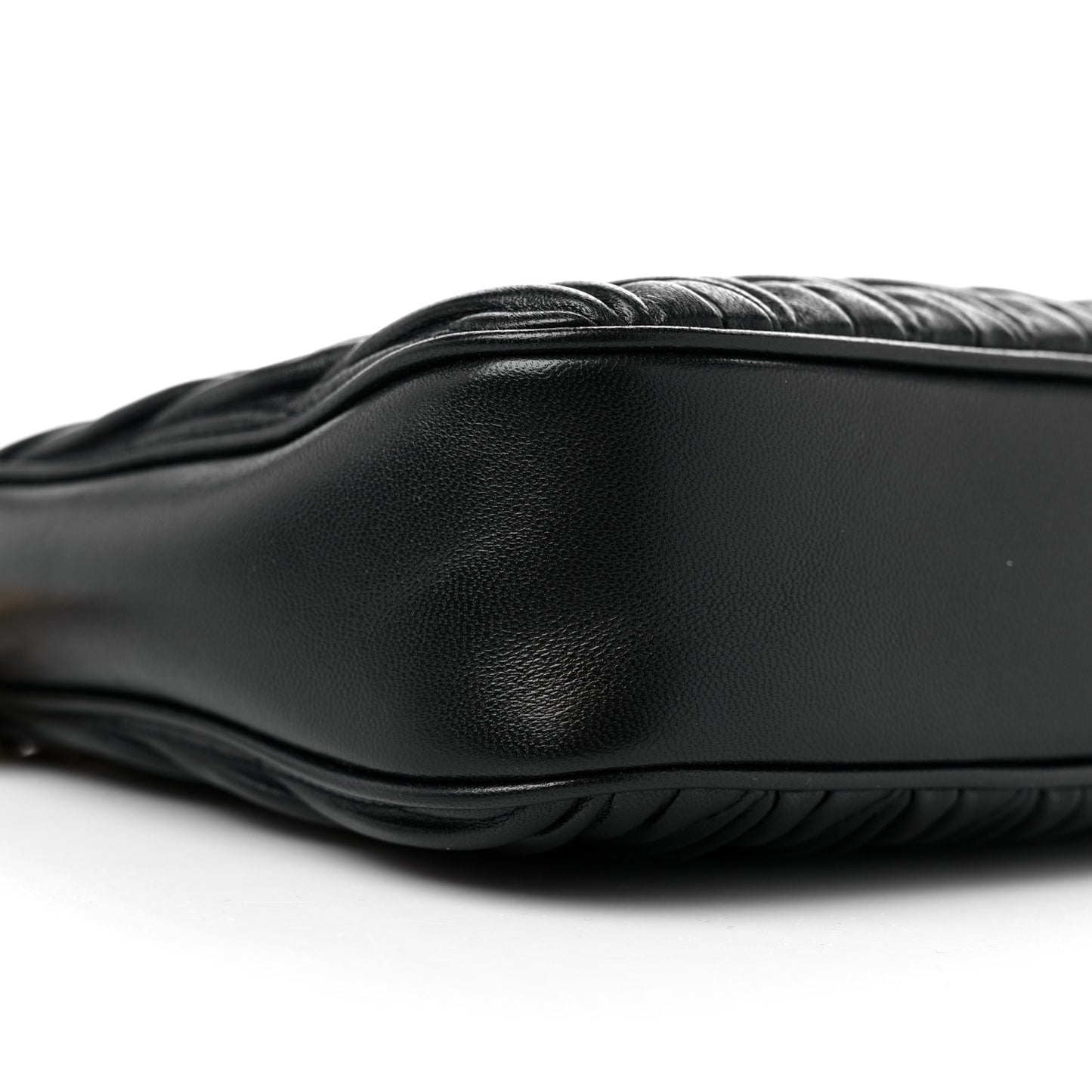 Nappa Matelasse Shoulder Bag Black