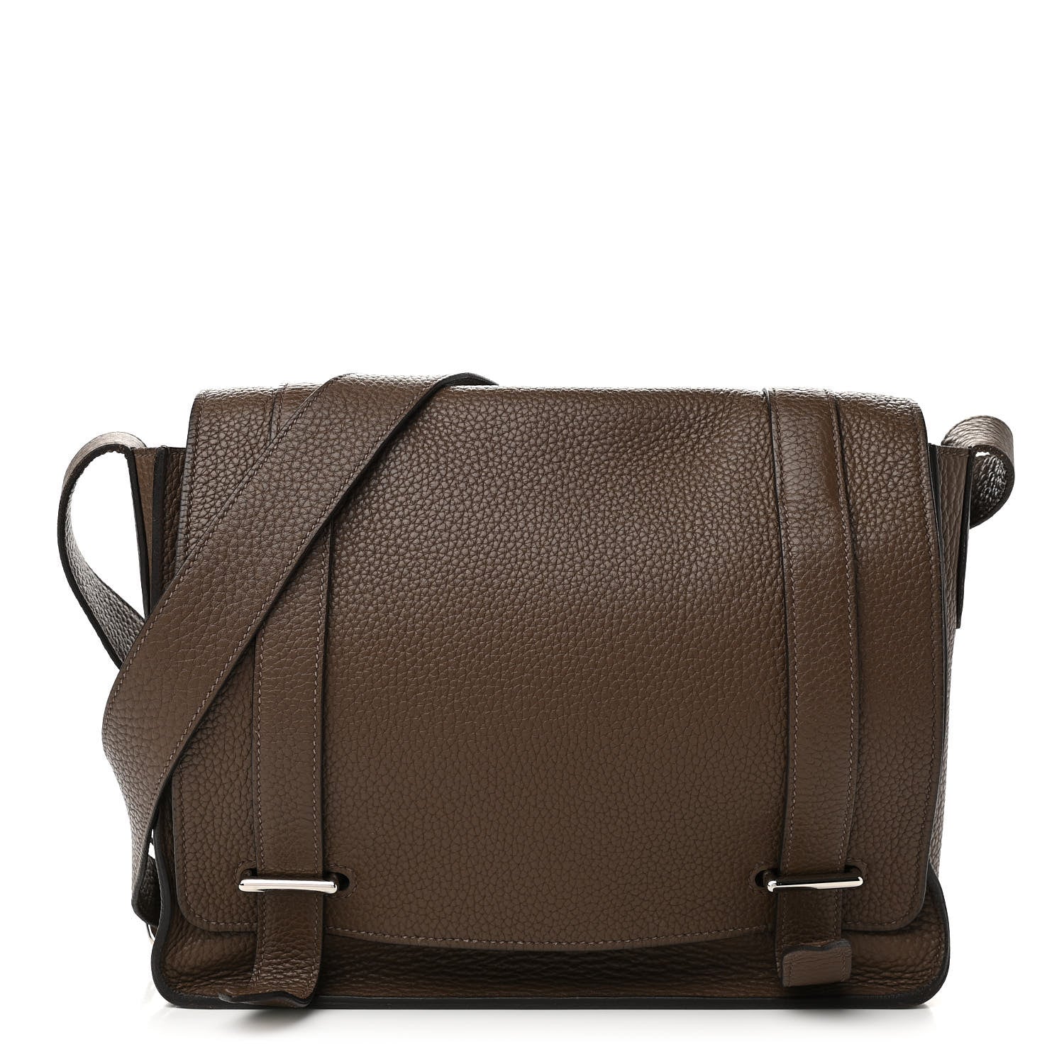 Hermes Taurillon Clemence Steve Caporal Messenger Cacao 1 of 9
