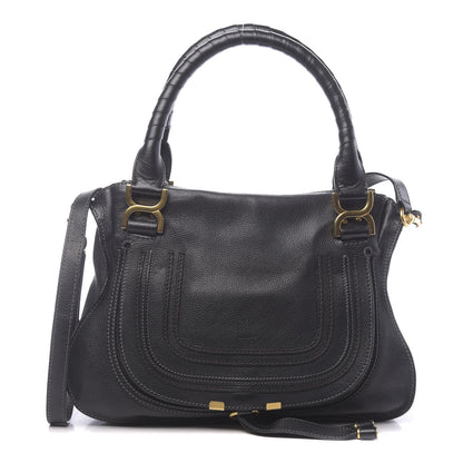 Chloe Calfskin Medium Marcie Satchel Black 1 of 18