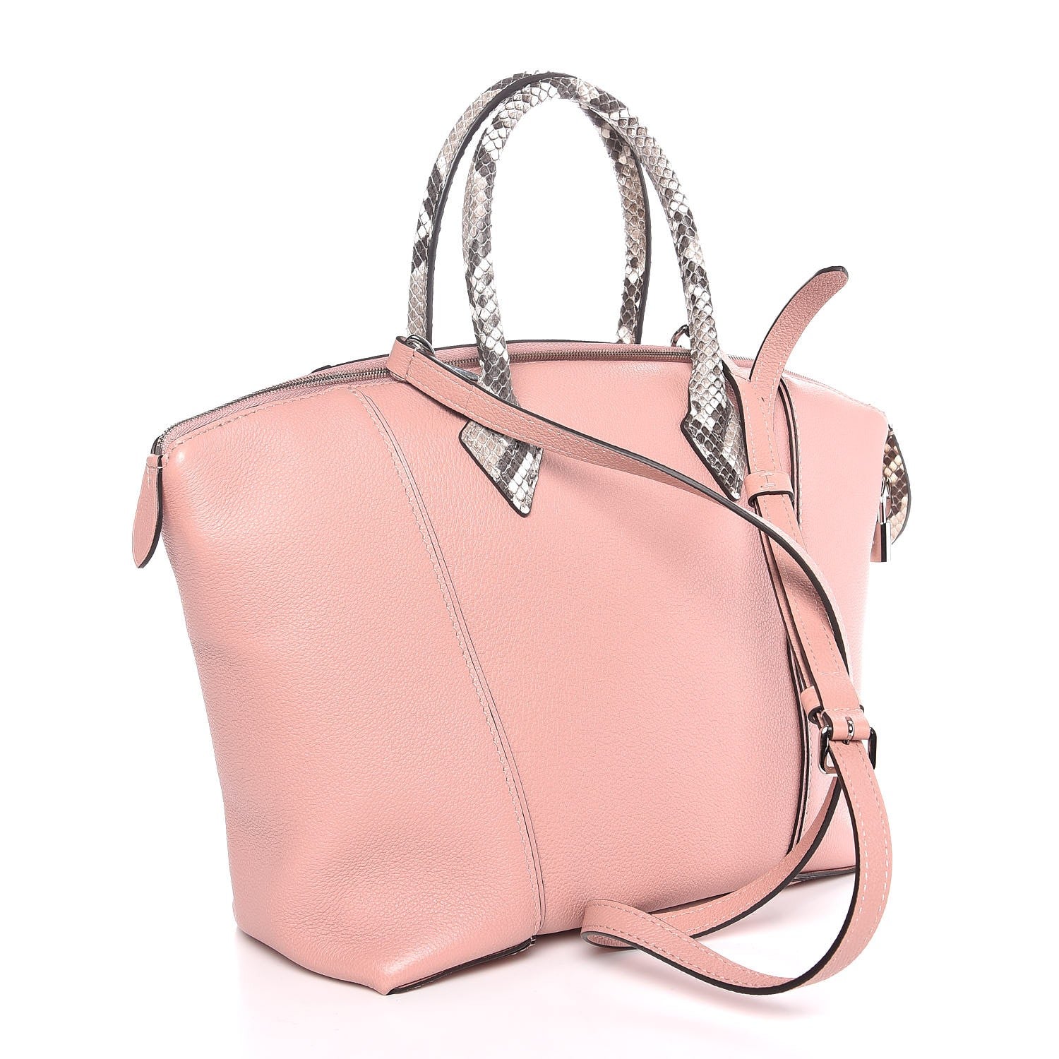 Louis Vuitton Veau Cachemire Python Soft Lockit PM Magnolia 4 of 10