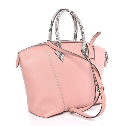 Louis Vuitton Veau Cachemire Python Soft Lockit PM Magnolia 4 of 10