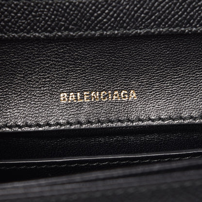 Balenciaga Grained Calfskin Logo Print Ville Day Bag XS Black 8 of 10