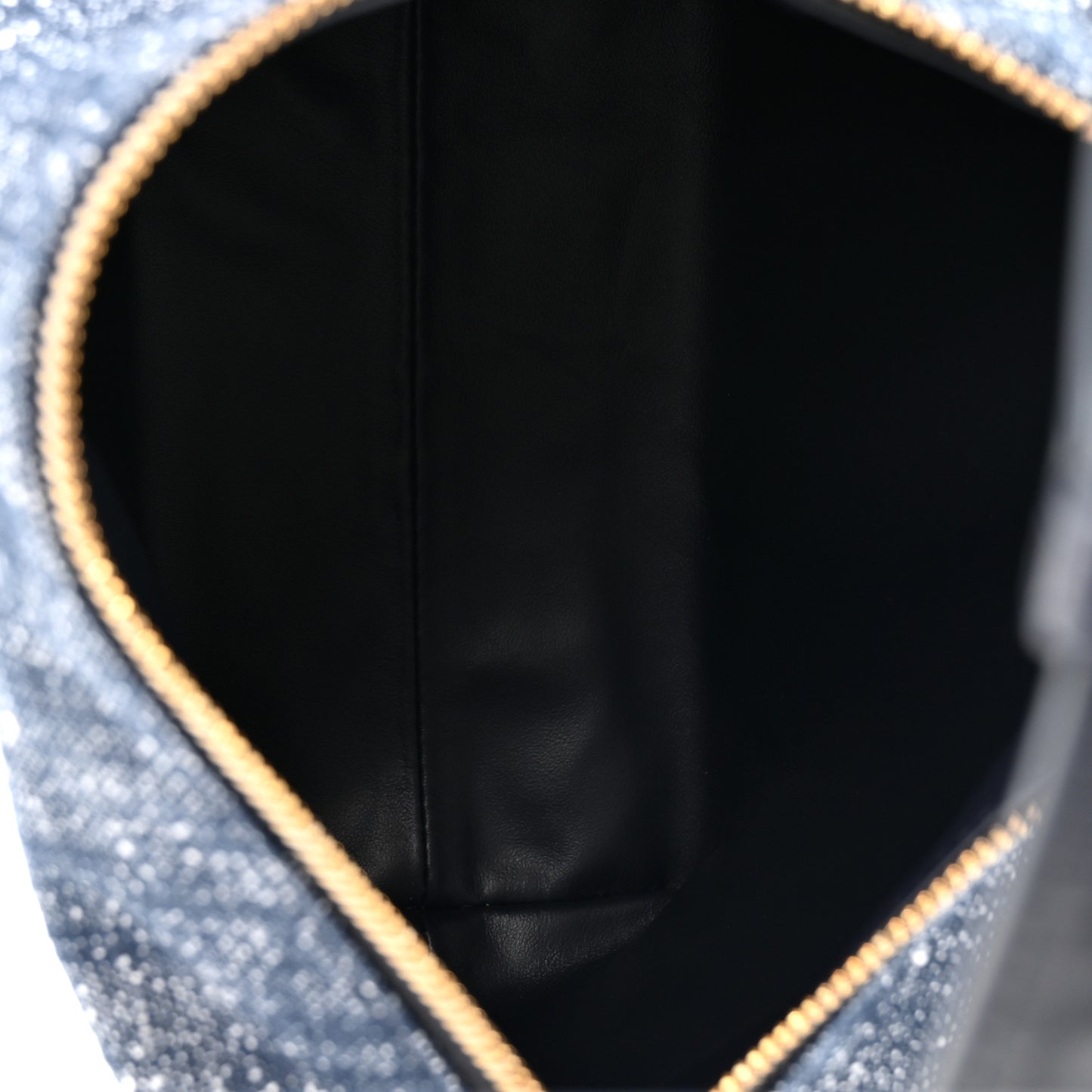 Denim Boucle Wallace Shoulder Bag Navy White Space