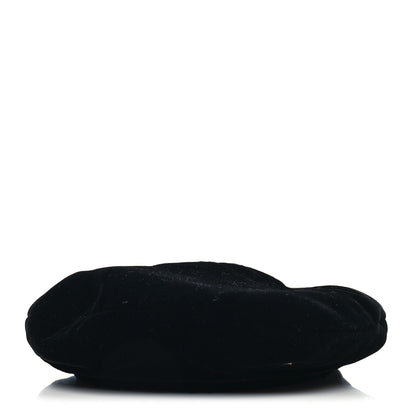 Chanel Velvet Beret Hat L Black 2 of 6