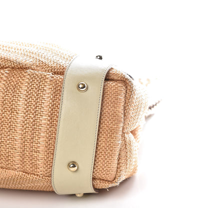 Gucci Straw Medium Pelham Shoulder Bag Off White 6 of 28