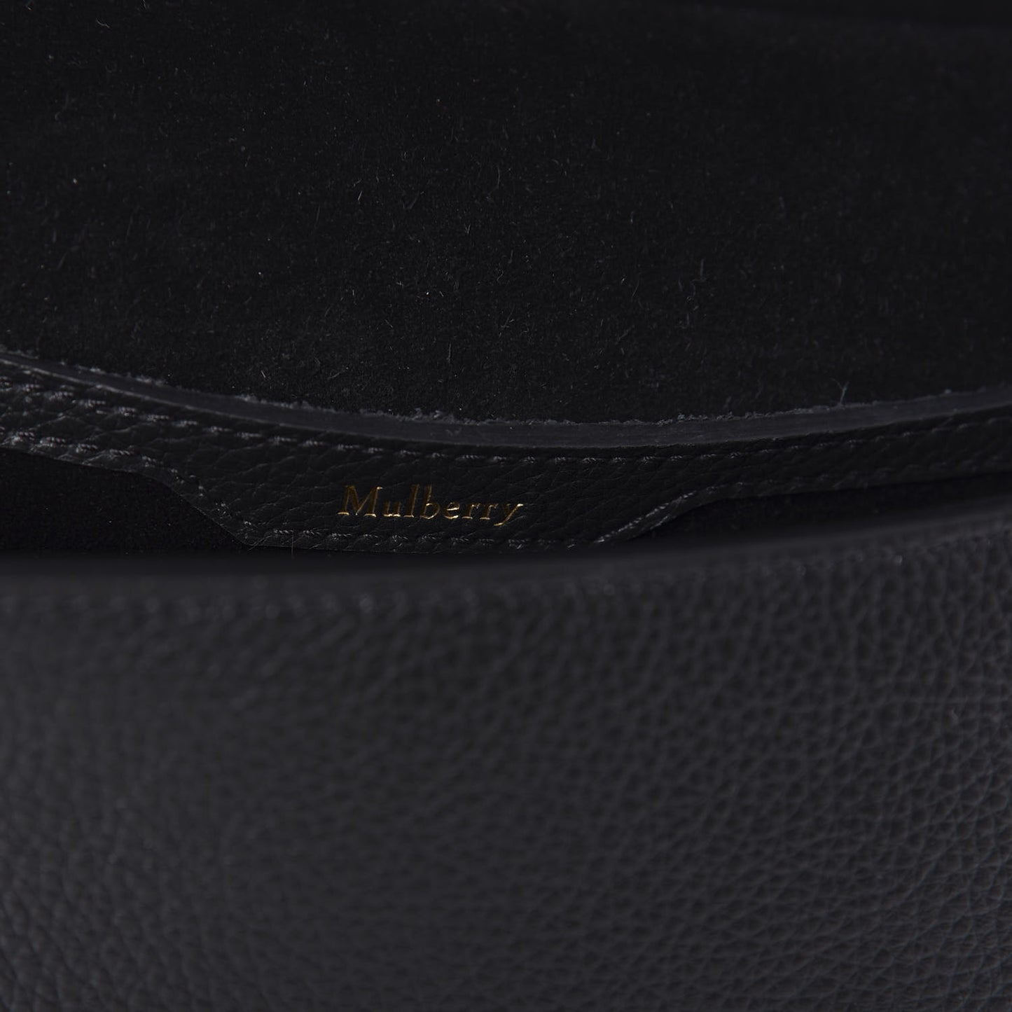 Small Classic Grain Calfskin Amberley Satchel Black