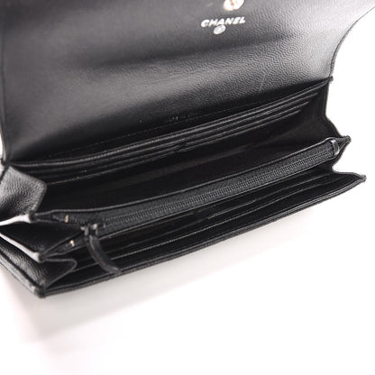 Chanel Caviar Quilted Boy Flap Wallet So Black 5 of 10