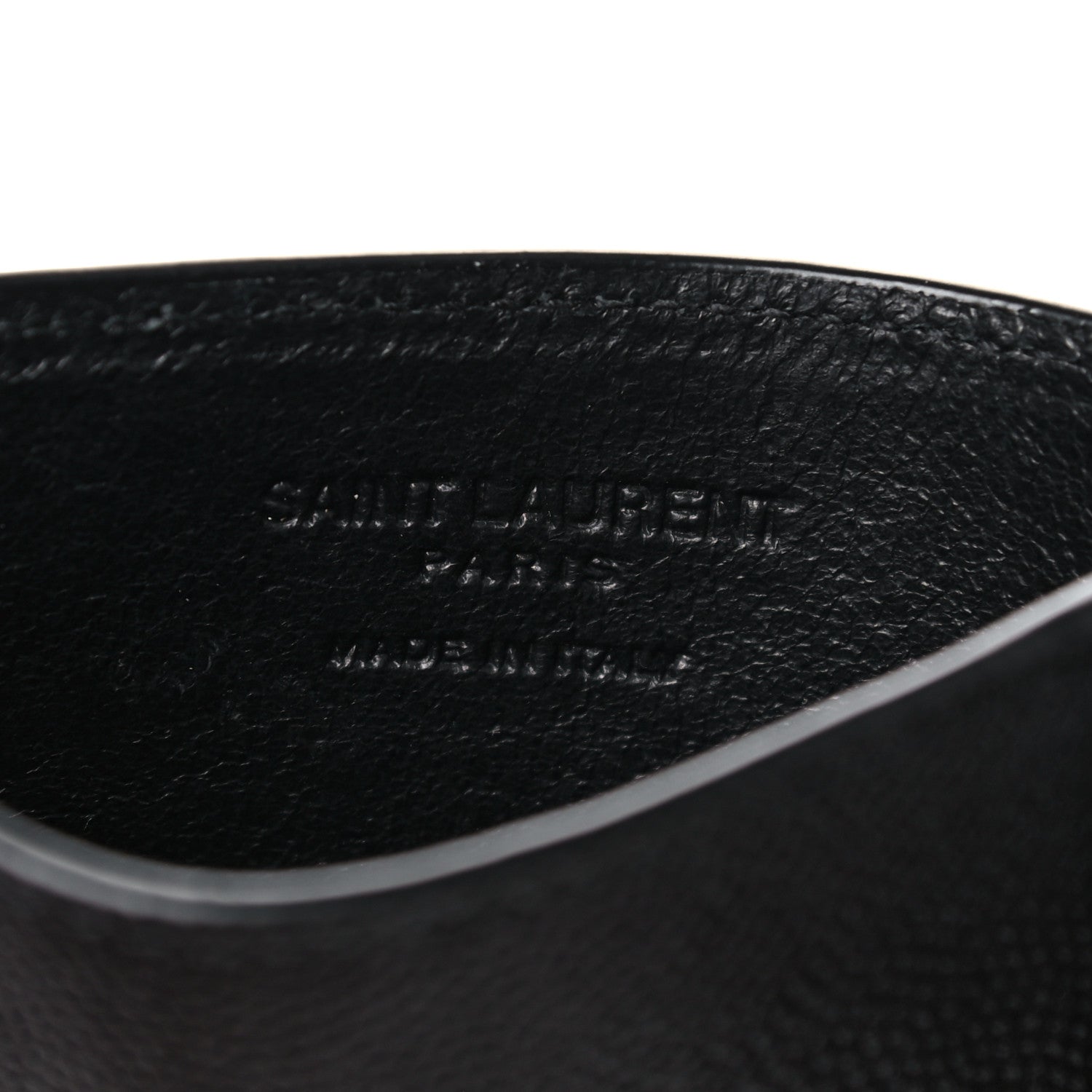 Saint Laurent Grain de Poudre 5 Fragments Card Holder Black 6 of 6