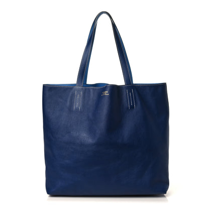 Hermes Veau Sikkim Double Sens 45 Tote Bleu Sapphire Bleu Paradis 1 of 12