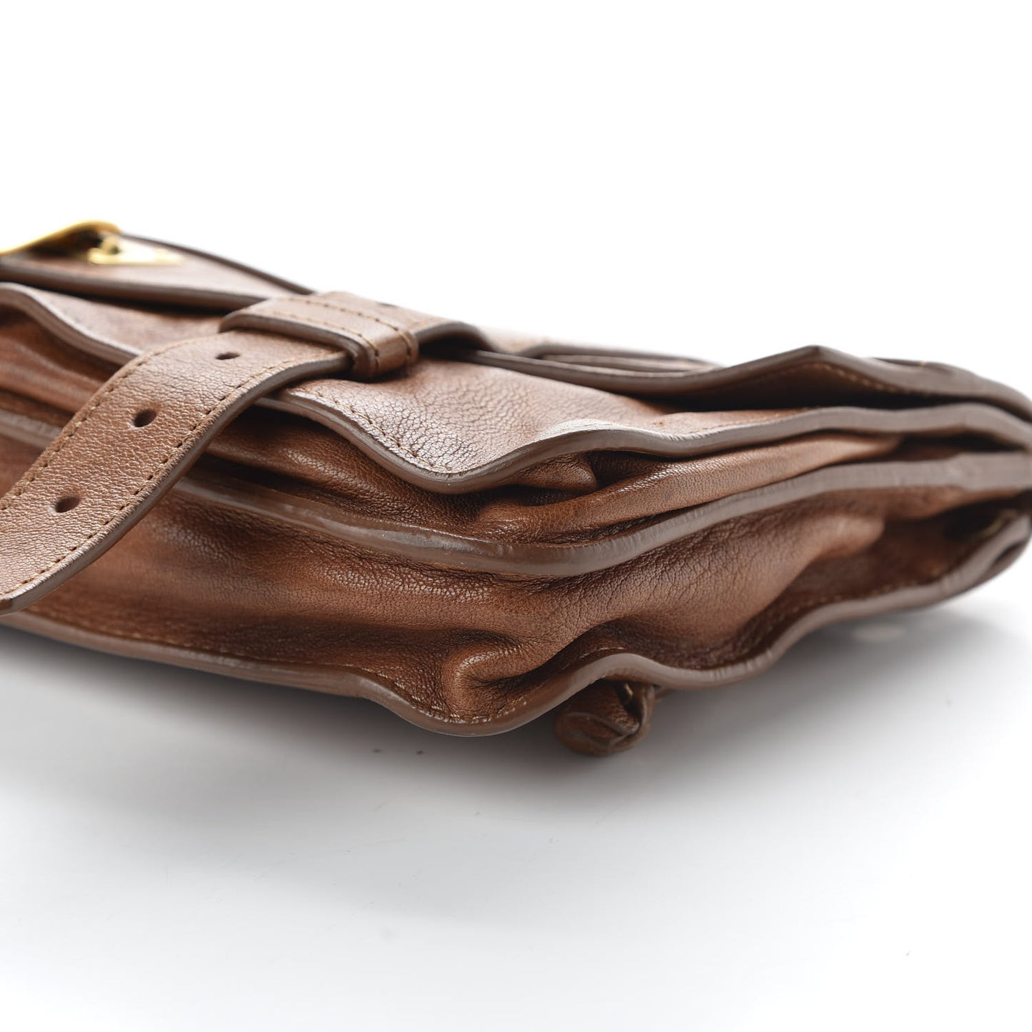 Lambskin PS1 Pochette Clutch Saddle