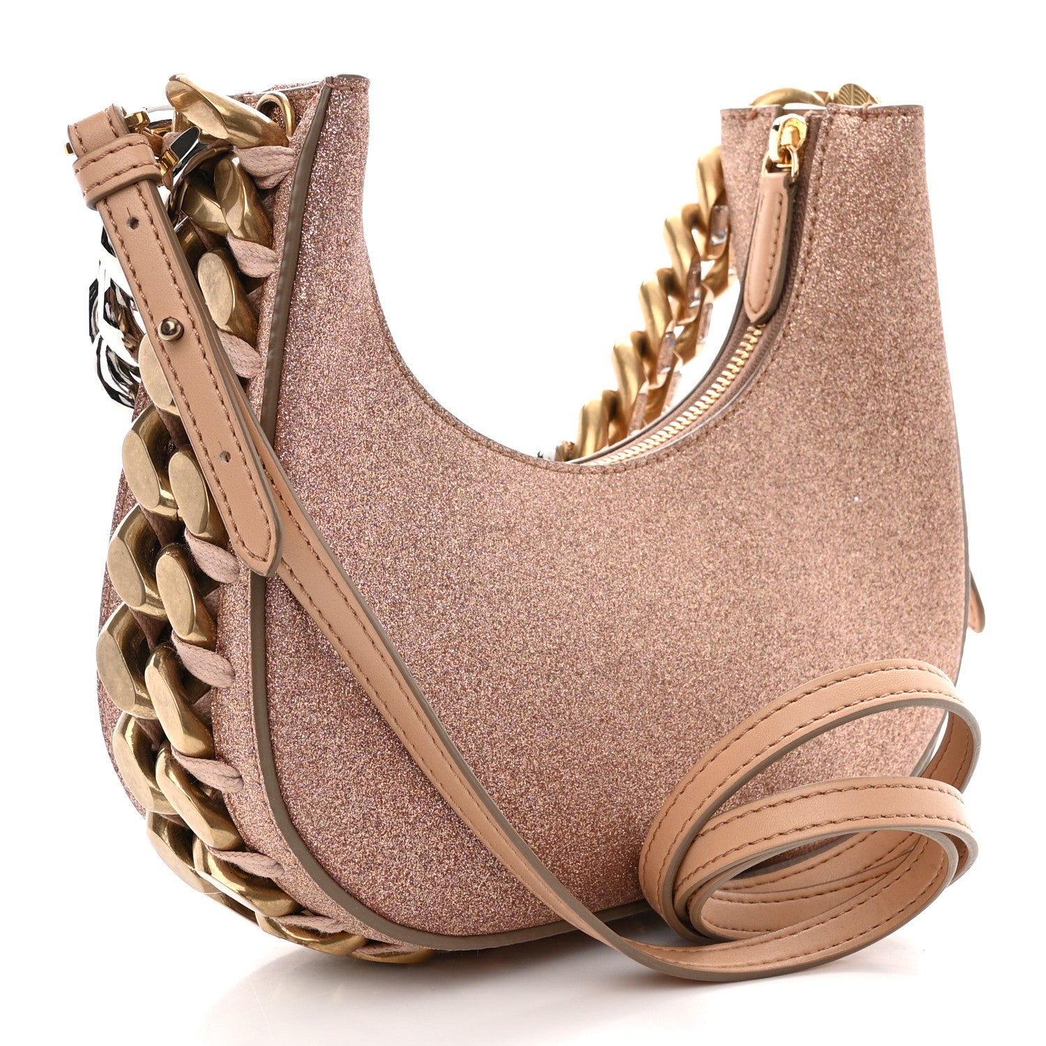 Stella McCartney Glitter Eco Alter Frayme Shoulder Bag Pink 5 of 13