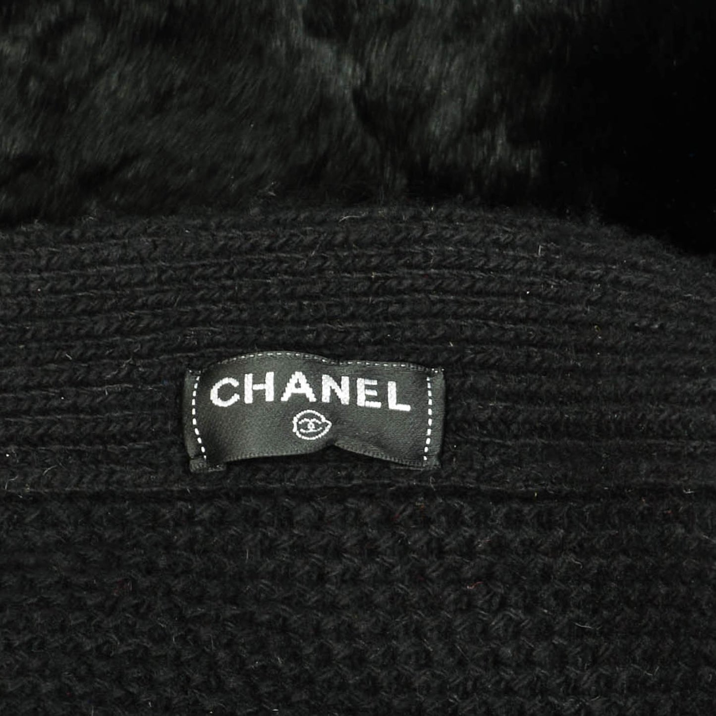 Rabbit Fur Throw Blanket Black