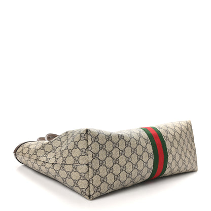 Gucci GG Supreme Monogram Medium Ophidia Shopping Tote Brown 4 of 10