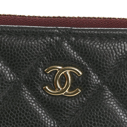 Chanel Caviar Quilted Small Cosmetic Case Black 10 of 12