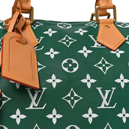 Louis Vuitton Calfskin Monogram Speedy P9 Bandouliere 40 Green 9 of 11