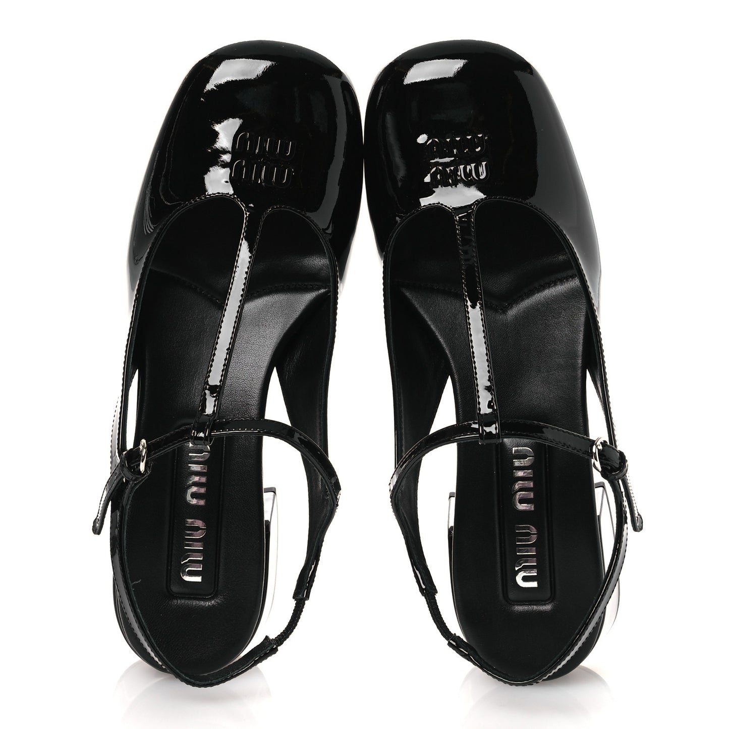 Vernice Slingback Mary Jane Pumps 37 Black