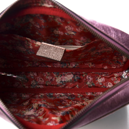 Gucci Laminated Nappa Trapuntata Small Zumi Shoulder Bag Rosa Lago Rame 4 of 10