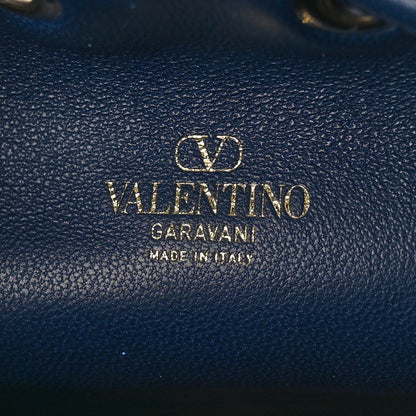 Valentino Garavani Toile Iconographe Nappa Mini Vlogo Signature Bucket Bag White Worker 6 of 8