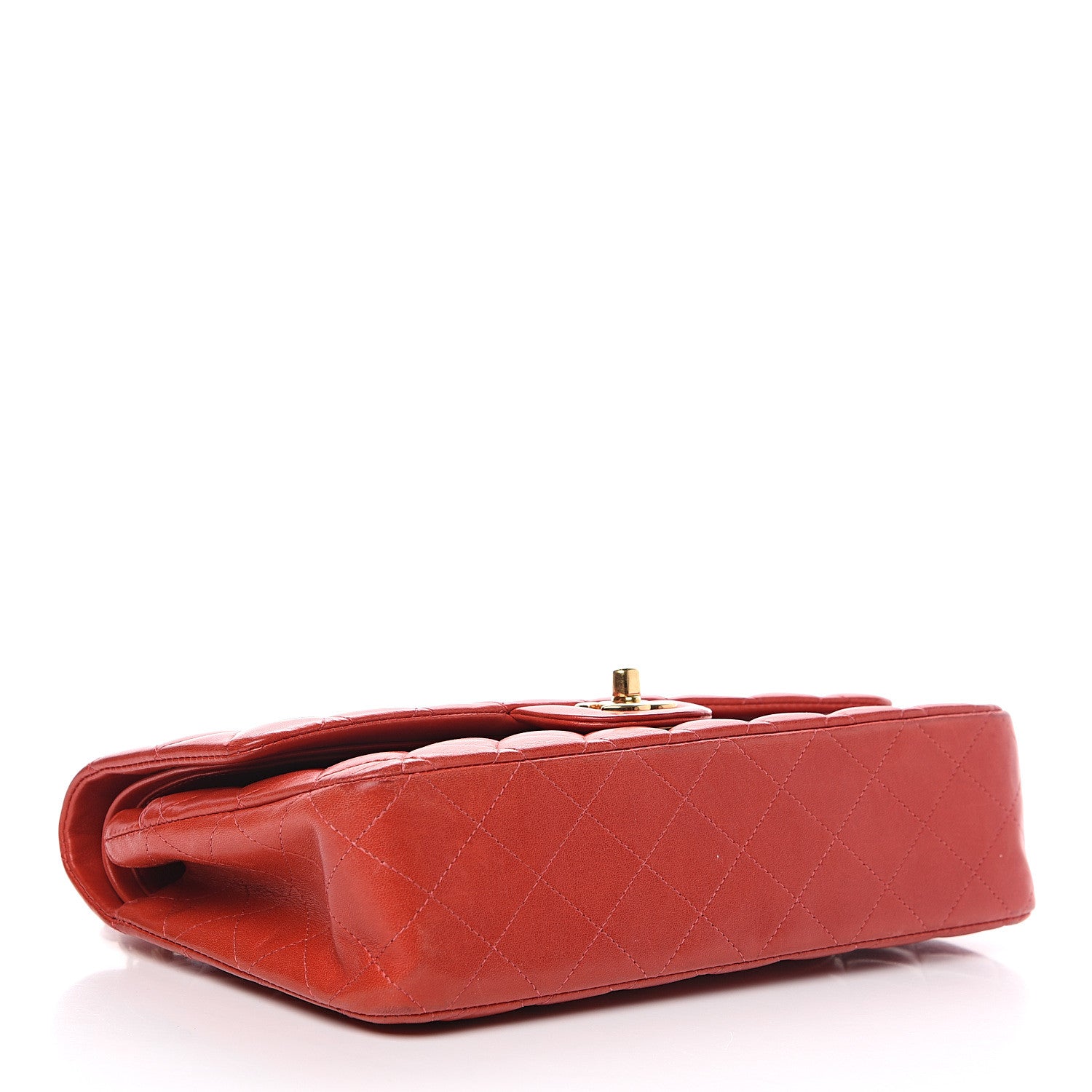 Chanel Lambskin Quilted Medium Double Flap Red 3 of 19
