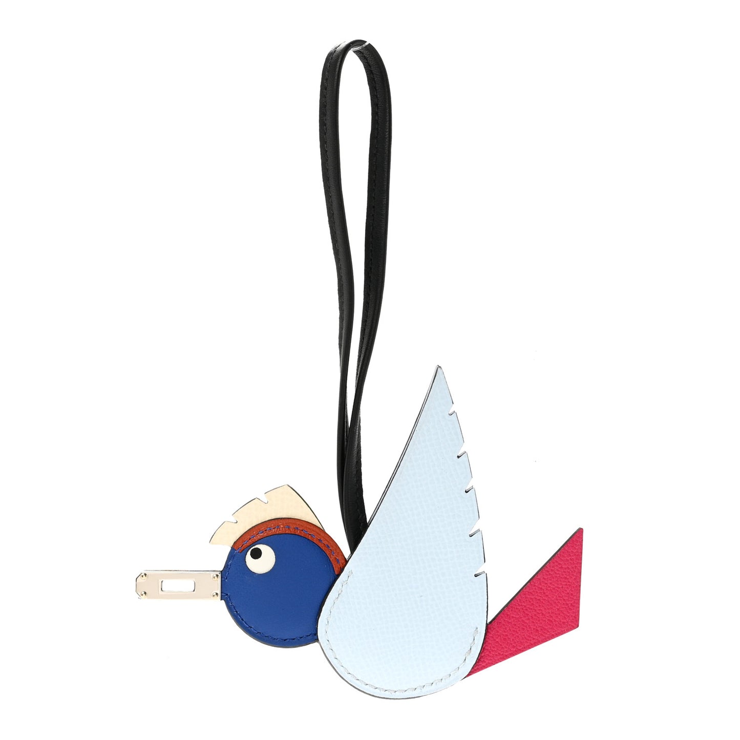 Epsom Swift Chevre Mysore Birdy Bag Charm Bleu Brume Rose Mexico Bleu Royal Cuivre Nata Black