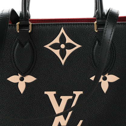 Louis Vuitton Empreinte Monogram Giant Onthego MM Black Beige 13 of 19