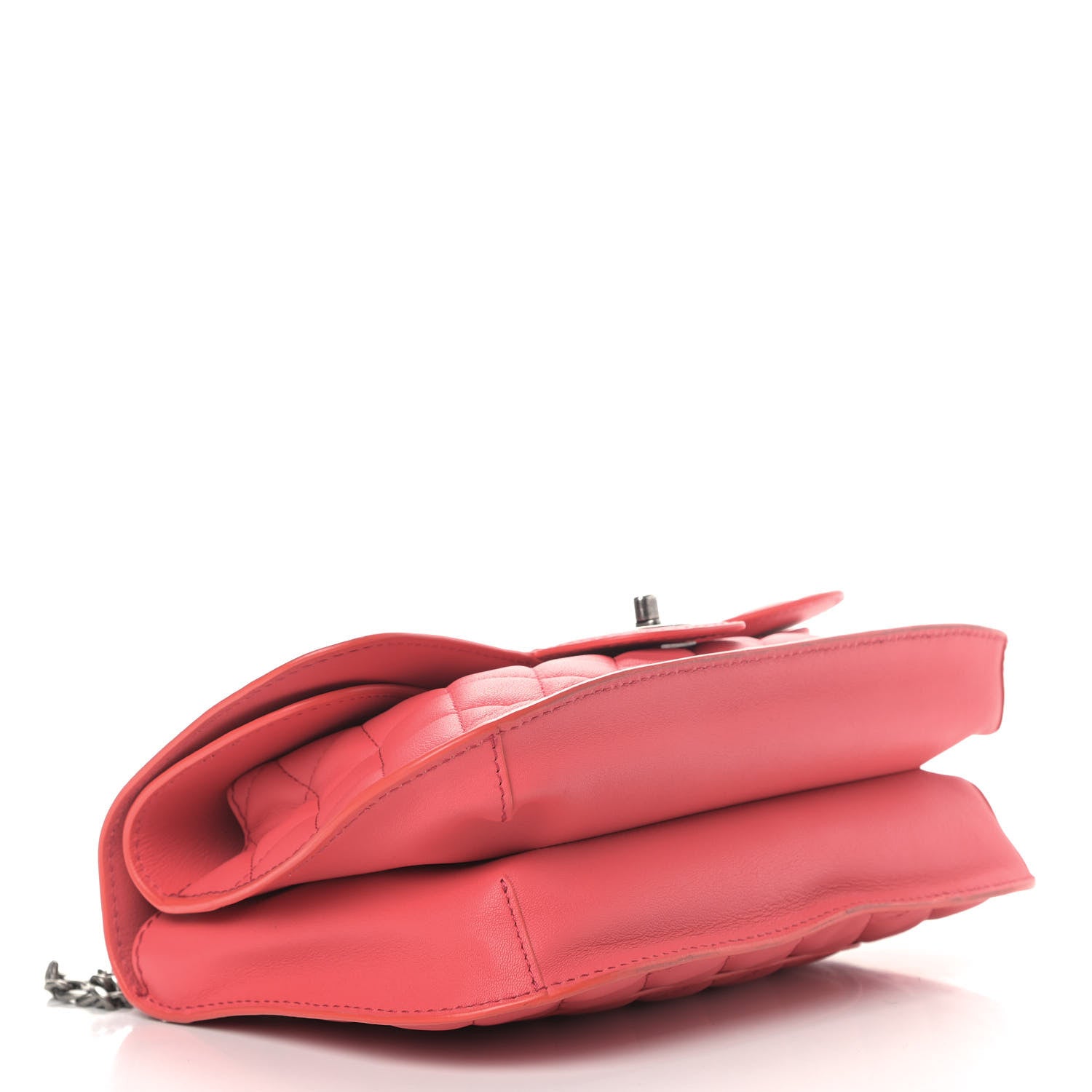 Chanel Lambskin Quilted Large Natural CC Flap Dark Pink 3 of 15