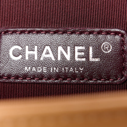 Chanel Calfskin Quilted Double Stitch New Medium Boy Flap Camel 6 of 10