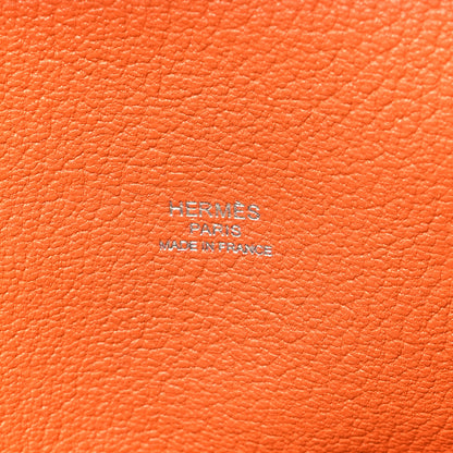 Hermes Taurillon Clemence Jypsiere 28 Orange 6 of 10