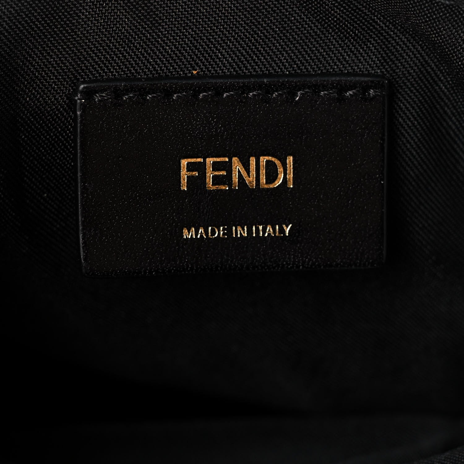 Fendi Nylon Vitello Liberty Metal Monster Eyes Sling Bag Black 5 of 10