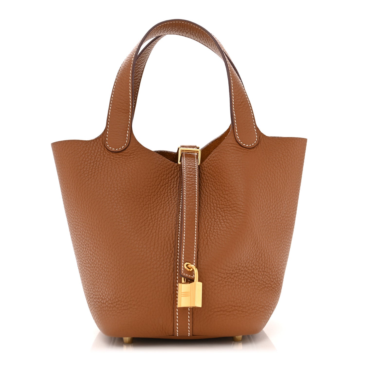 Hermes Taurillon Clemence Picotin Lock 18 PM Gold 1 of 12