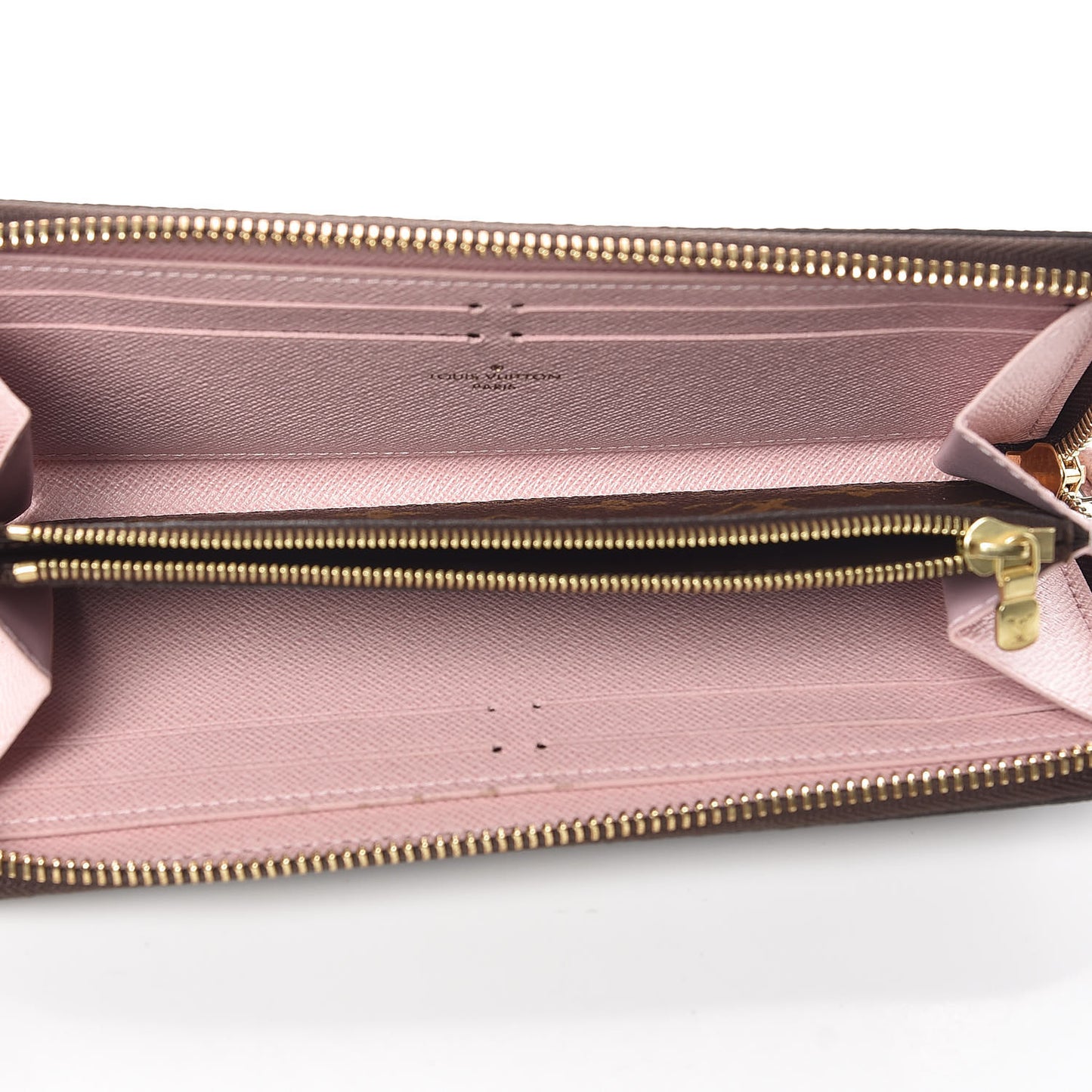 Monogram Clemence Wallet Rose Ballerine