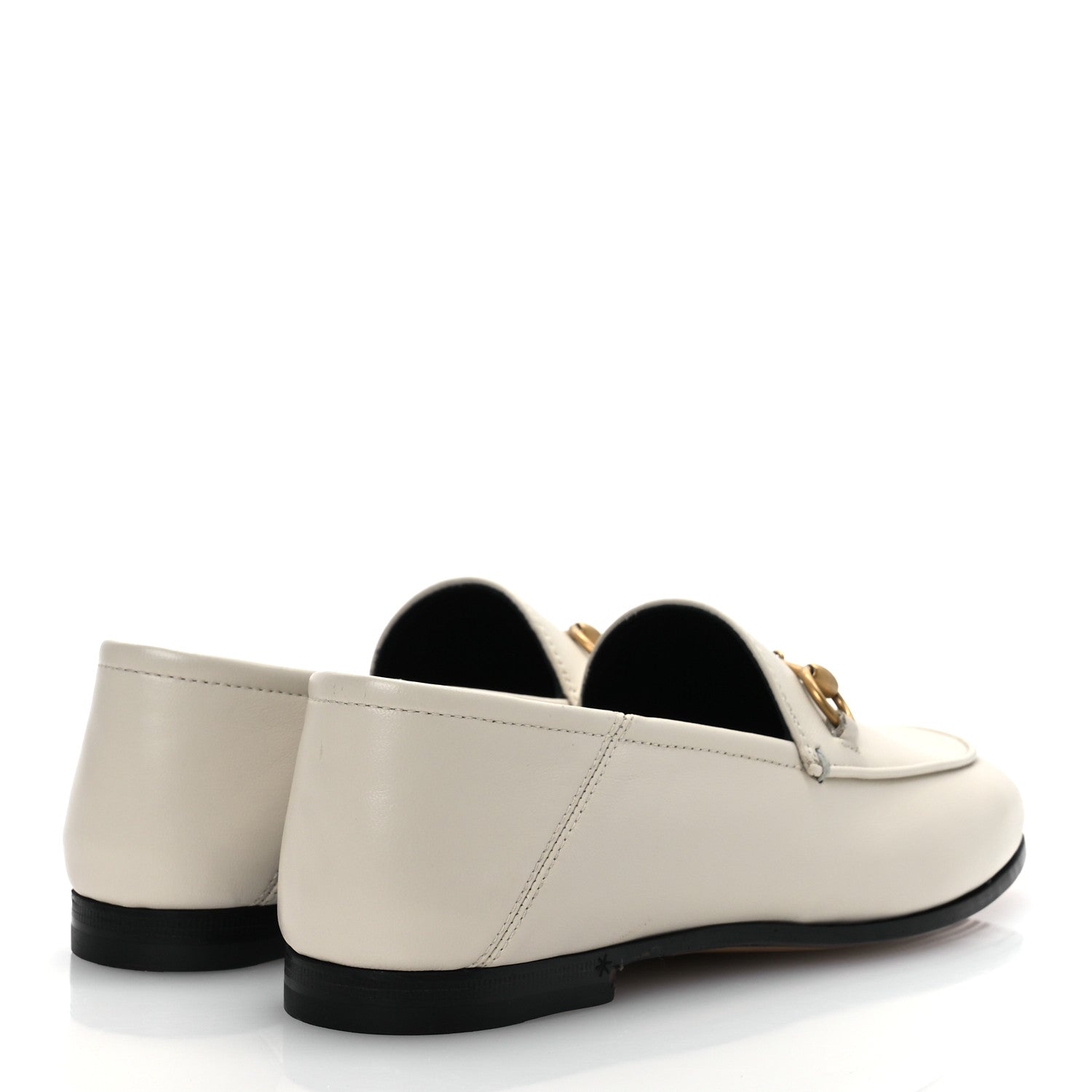 Gucci Calfskin Womens Jordaan Loafers 35.5 Mystic White 5 of 14