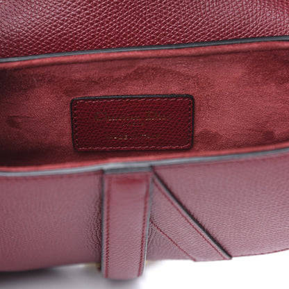 Christian Dior Grained Calfskin Mini Saddle Bag Red 6 of 8
