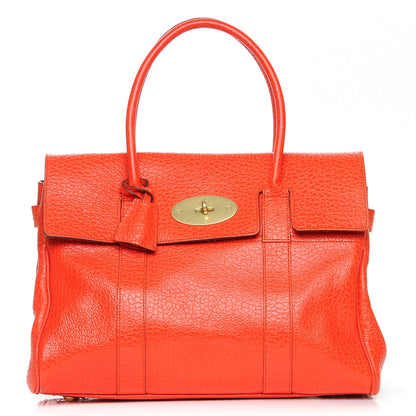 Mulberry Shiny Grain Bayswater Flame 1 of 9