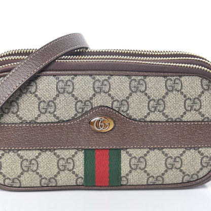 Gucci GG Supreme Monogram Web Mini Ophidia GG Bag Brown 9 of 12