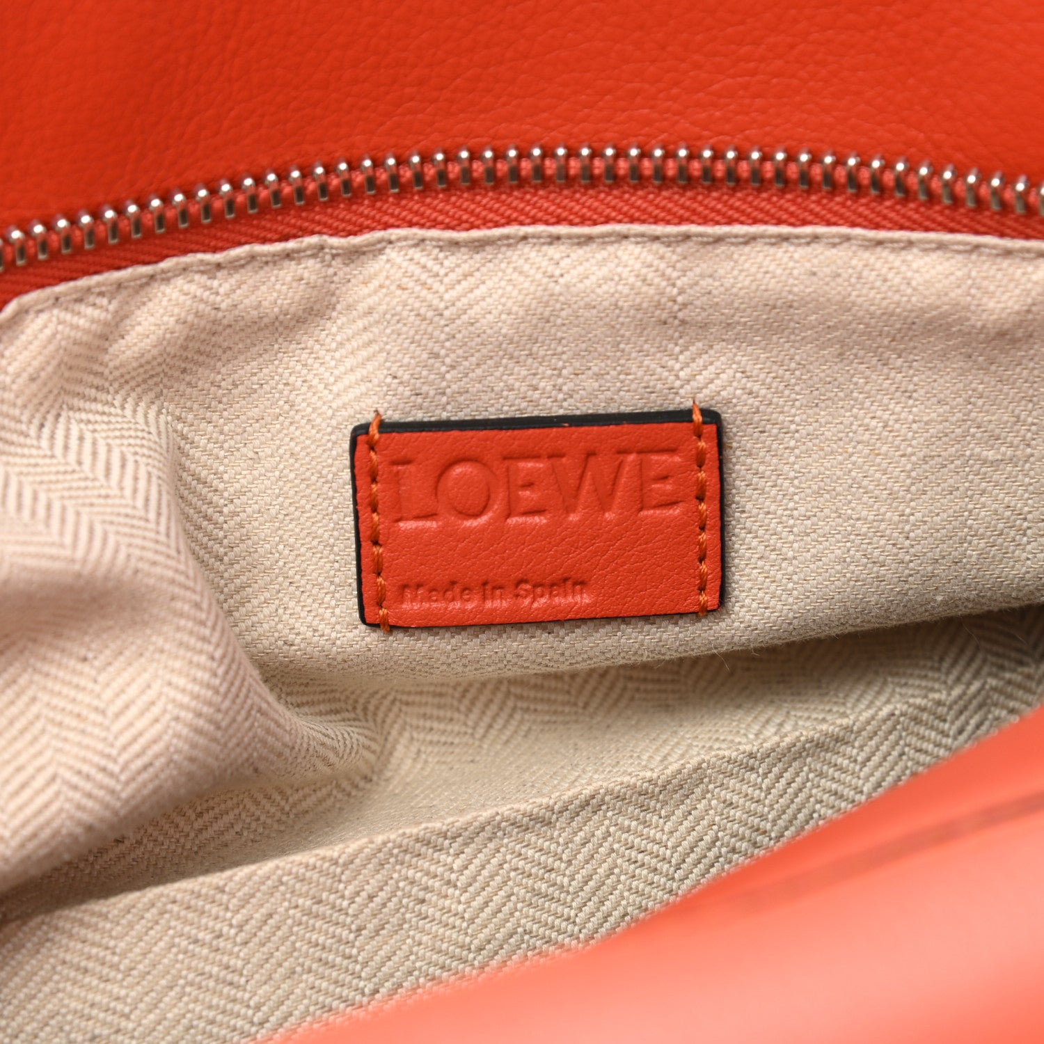 Loewe Calfskin Medium Puzzle Bag Coral 6 of 10