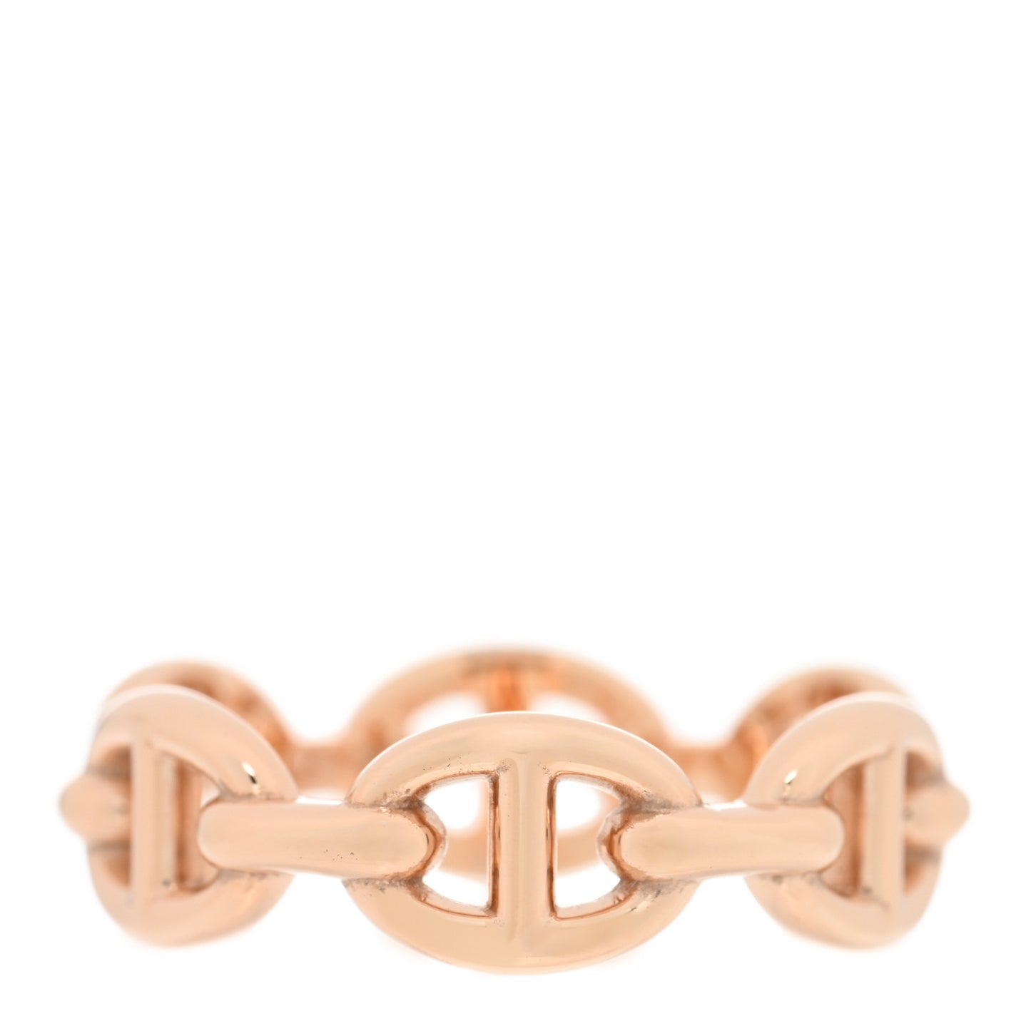 18K Rose Gold PM Chaine d'Ancre Enchainee Ring 51 5.75