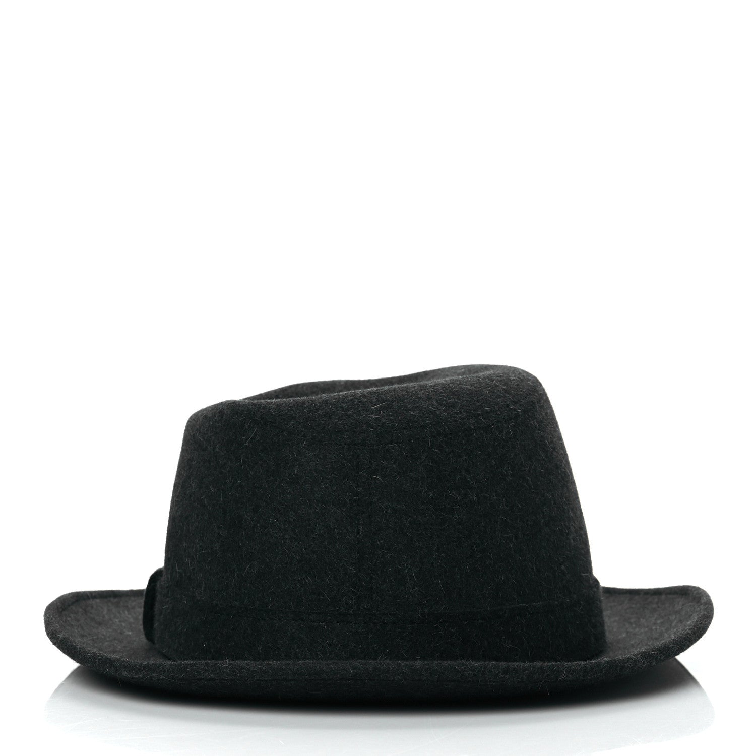 Hermes Felt Mixtes Flandres Hat 60 Gris Anthracite 3 of 8