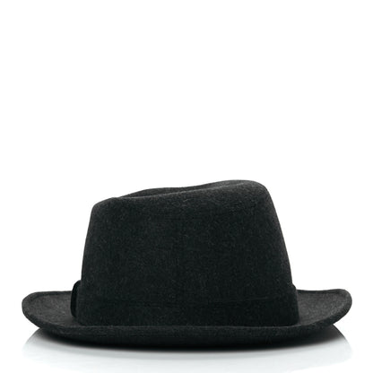 Hermes Felt Mixtes Flandres Hat 60 Gris Anthracite 3 of 8