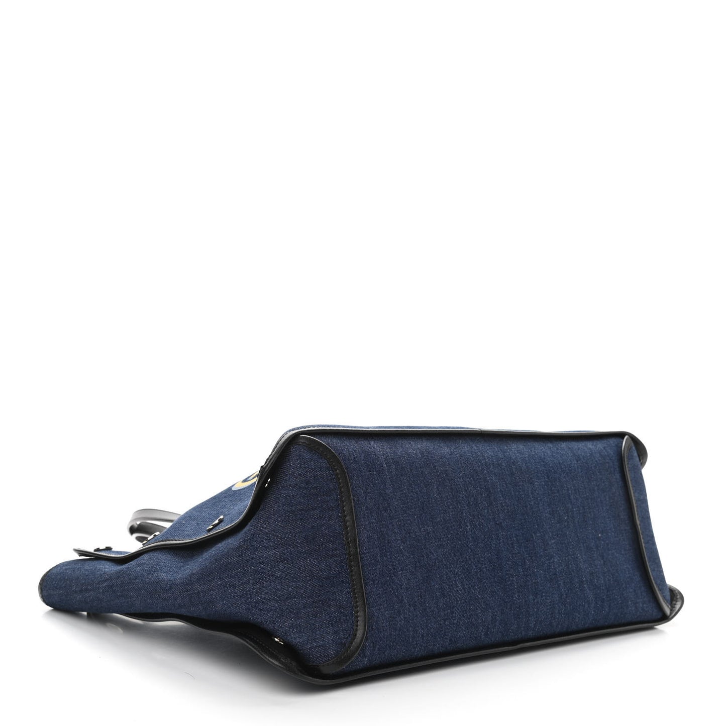 Denim Medium Logo Bond Shopper Tote Blue