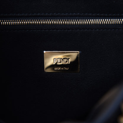 Fendi Vitello Glacier Medium FF Tote Black 7 of 11