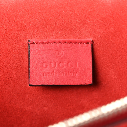 Gucci GG Supreme Monogram Suede Cudu Medium Dionysus Shoulder Bag Beige Ebony Vulcanic Red 6 of 11
