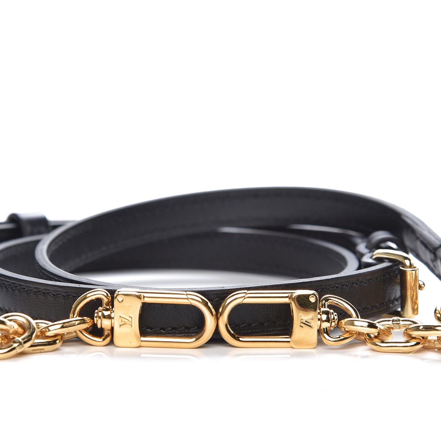 Reverse Monogram Trunk Adjustable Shoulder Strap Black