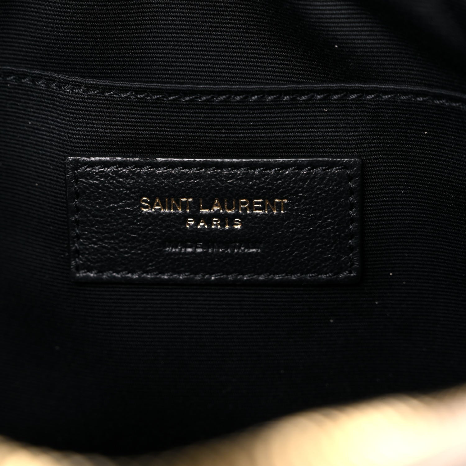 Saint Laurent Calfskin Matelasse Monogram Lou Camera Bag Dark Beige 8 of 12