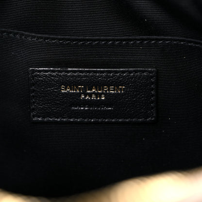 Saint Laurent Calfskin Matelasse Monogram Lou Camera Bag Dark Beige 8 of 12