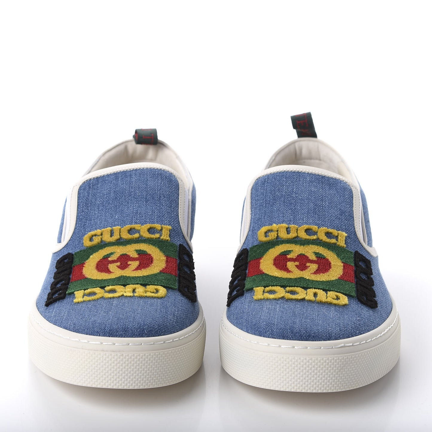 Kura Denim Logo Embroidered Mens Slip On Sneakers 12 Blue